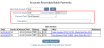 Accounts Receivable Batch Payments screen with Payment information section highlighted